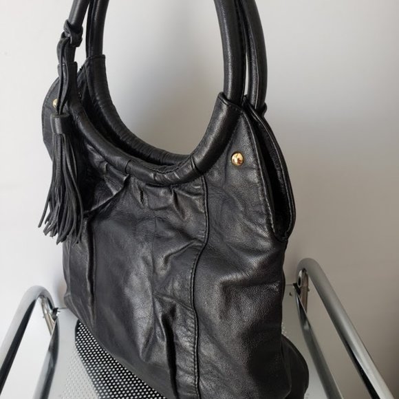Genuine Leather Shoulder Bag, Medium Size - Picture 11 of 12